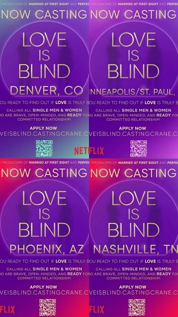 Apply for Netflix dating show 'Love is Blind' now casting in Denver
